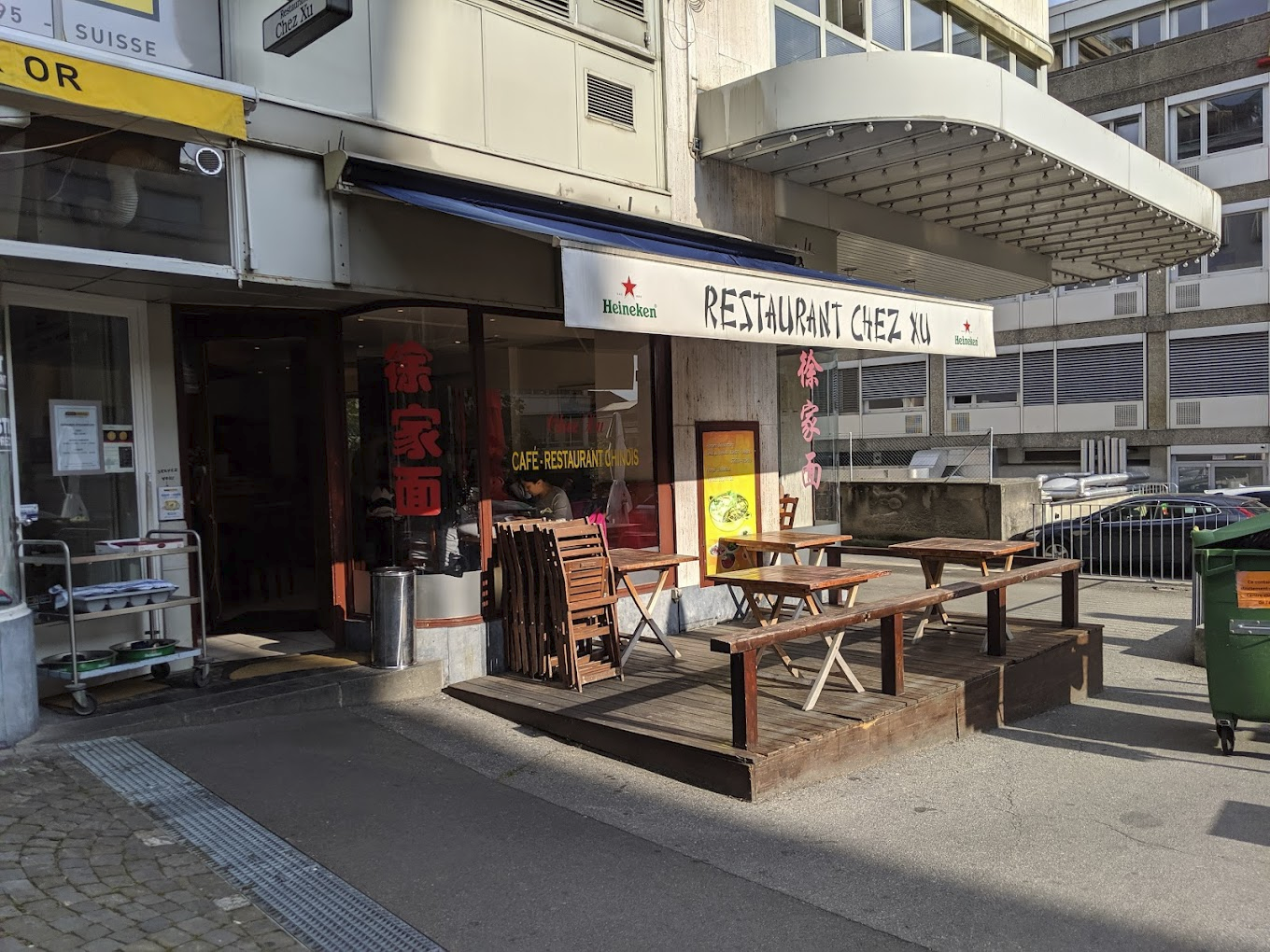 Façade du restaurant Chez Xu à Lausanne